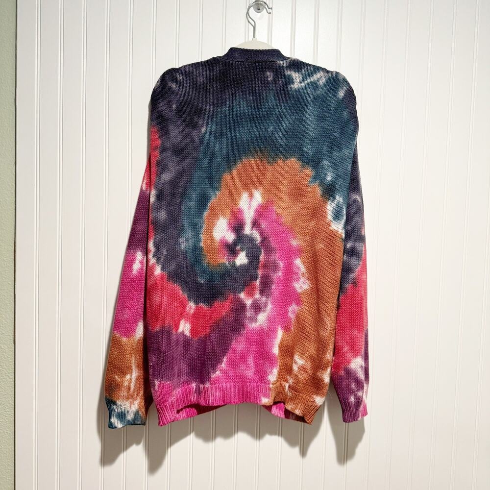 NSF Rogers Cardigan Jewel Tone Tie Dye Size Medium - Picture 7 of 7